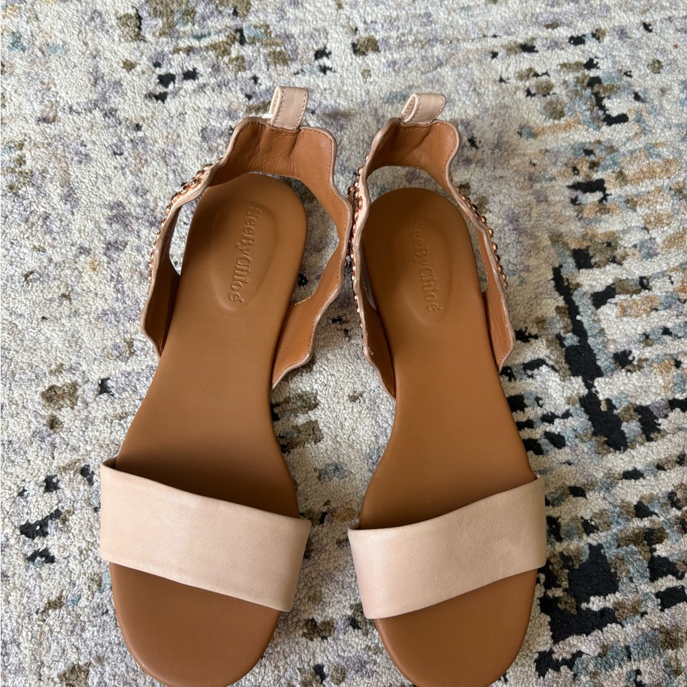 See By Chloé Rhinestone Sandals - Brand New